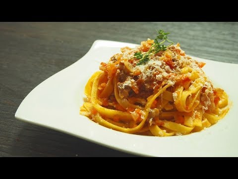 Pasta al ragù 牛薄切り肉でつくるラグーパスタ