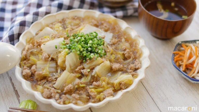 生姜でぽかぽか沁みる味♪白菜と 春雨の とろとろ うま煮 のレシピ 作り方