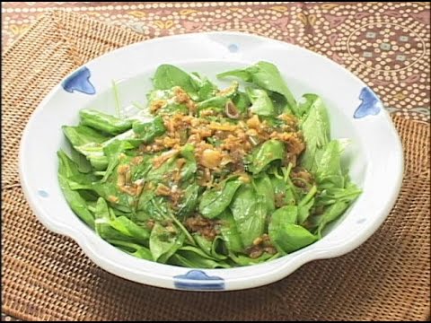 料理レシピ-【ほうれん草のエスニックサラダ】｜ナスラックKitchen