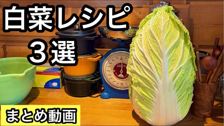 【白菜大量消費】白菜丸ごと使い切る！毎日食べても飽きないレシピ｜白菜レシピ動画まとめて３つ｜料理研究家のレシピ