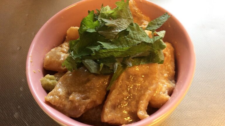 ビンチョウマグロのごまみそ漬け丼