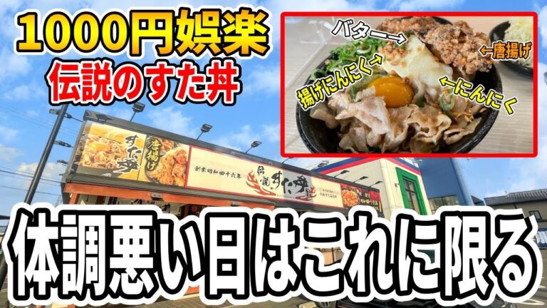 【最高】体調悪いので伝説のすた丼でハイカロリーキメました