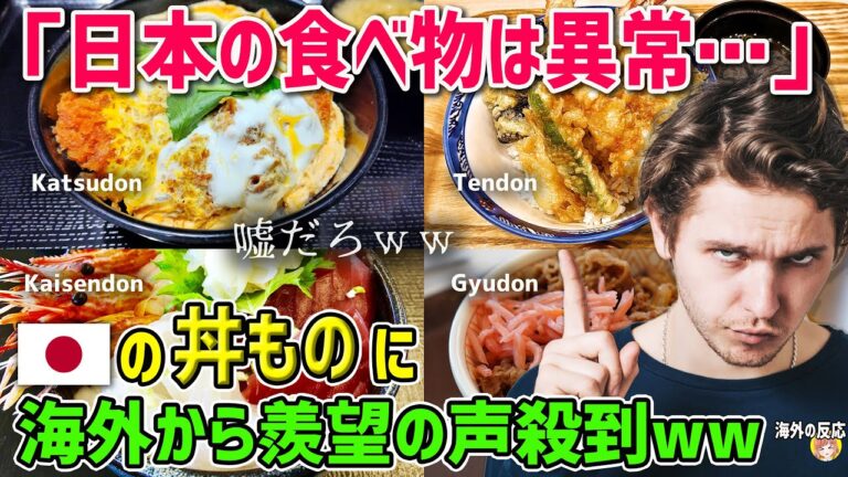 【海外の反応】「日本食の多様性はおかしい・・・」来日オランダ人が衝撃を受けた日本の丼ものに海外から羨望の嵐！【日本人も知らない真のニッポン】