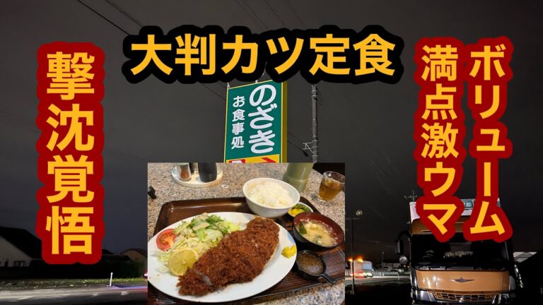 のざきドライブイン【栃木県大田原市】迫力満点！大判カツ定食を食べてみた