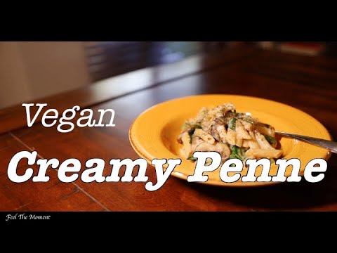 vegan creamy penne  クリームペンネ (卵、乳製品不使用)