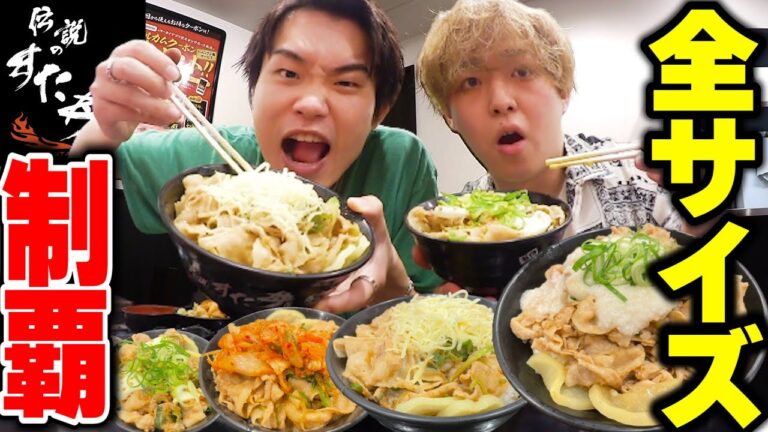 【爆食い】すた丼の全サイズ制覇するまで終われません！！！！