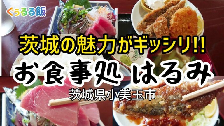 お食事処【はるみ】小美玉市へ!!  ●マグロと生さんま刺身とフライセット定食を注文!! 刺身は新鮮で絶品でフライもカキにさんまなど最高な定食!!@user-wr2dk9kg1q