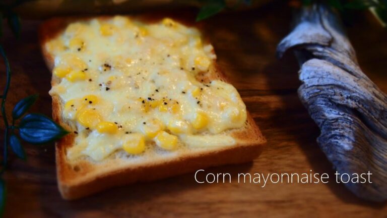 【食パン アレンジ】チーズコーンマヨネーズトーストの作り方【一人暮らしやおうちカフェ料理に＊morning toast】