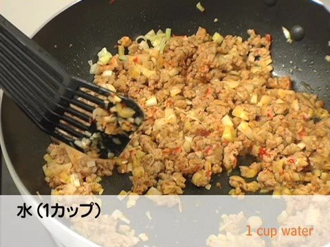 【永谷園】生姜レシピNo.046 豚ひき肉と春雨 干し海老のしょうが炒め煮