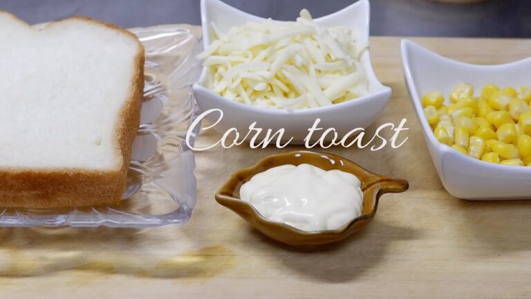 『Easy Corn Toast』Good for breakfast or snack || 簡単なコーントースト朝ご飯・おやつにぴったり❤️