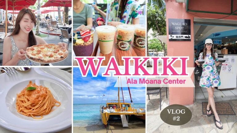 【HAWAII VLOG #2】アラモアナセンター、ワイキキ定番スポットを散策🚶2023年6月 #USA #hawaii #VLOG