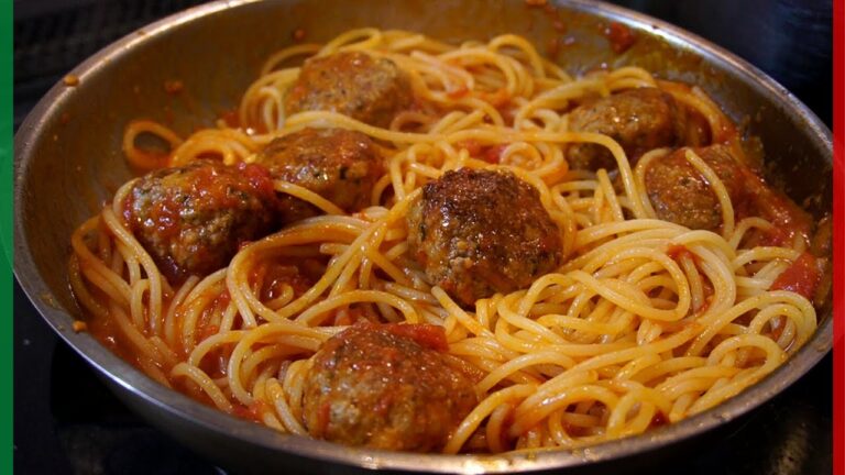 【イタリアの家庭料理】みんなで食べたいミートボールスパゲッティ！【Pasta con le polpette】