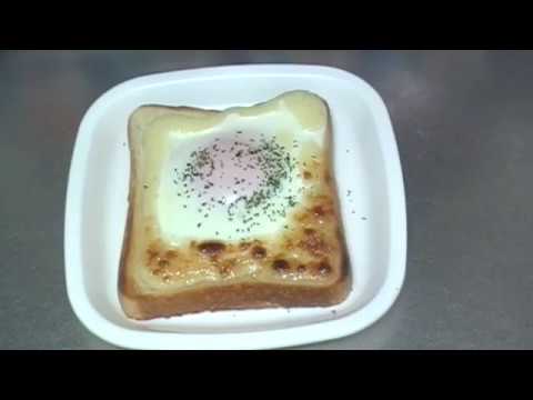 ラピュタパン☆目玉焼きトーストの作り方how to make egg on toast with mayonnaise