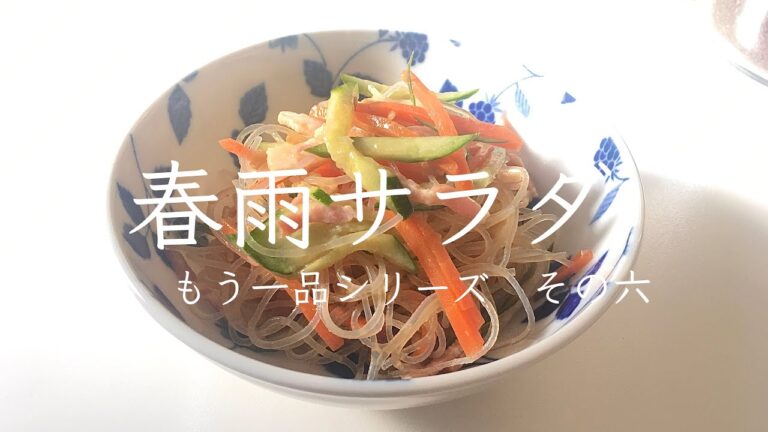 【料理】【簡単】さっぱり食べられる！春雨サラダ/もう一品シリーズ/作り方/レシピ/手抜き/ズボラ/箸休め【作り置き】【節約】