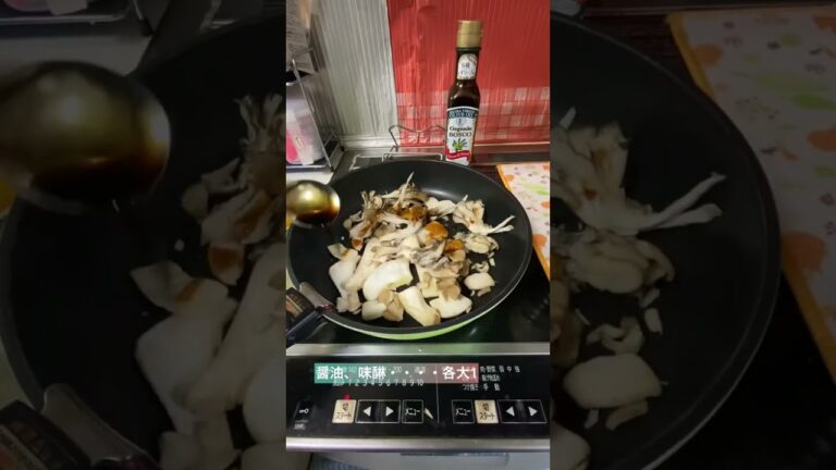 エリンギ舞茸ガリバタ醤油ソテー🍄