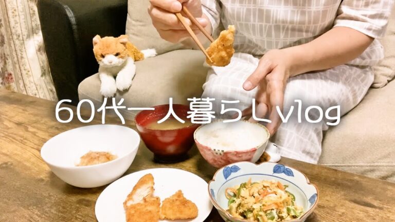 【食費節約】1週間2000円生活(1日3食)2日目/ささみカツ/納豆ご飯【65歳一人暮らし】#133