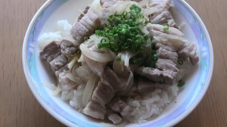 塩だれ豚丼作った！！（美味い美味い美味い）