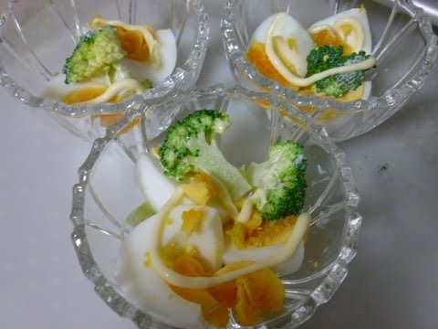 【レシピ】デパ地下お総菜風ブロッコリーとたまごのサラダ　How to make egg salad and broccoli