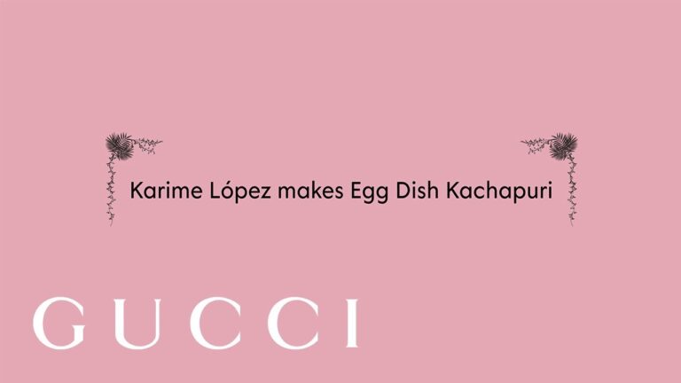 Egg Dish Khachapuri | Cooking with the Gucci Osteria Chef Karime López