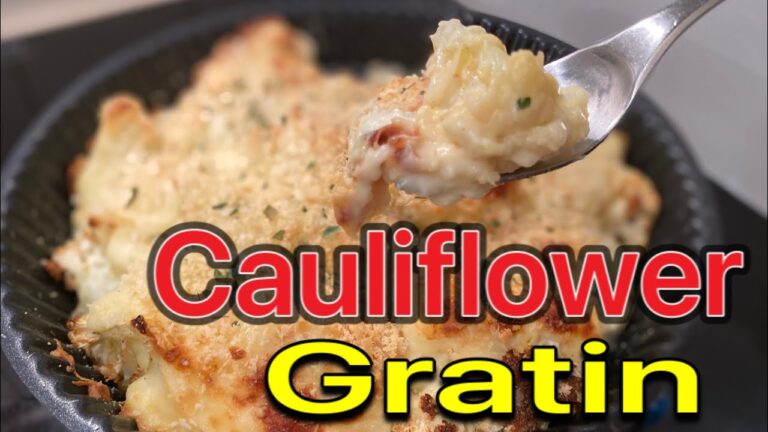 【低糖質】カリフラワーグラタン/ 【コツ】ダマにならないベシャメルソースの作り方 / Cauliflower Gratin / Sauce béchamel/ENG SUB