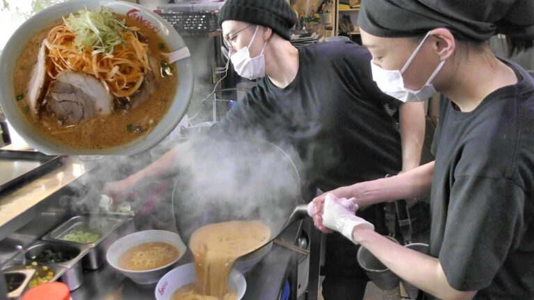 ネギ味噌らーめんラッシュを高速ぶん回し！くるまやラーメンの活気が凄い！