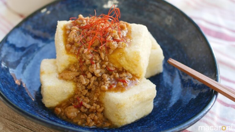 うま辛 さくっとろ！ 揚げ豆腐の 和風 麻婆 あんかけの レシピ 作り方