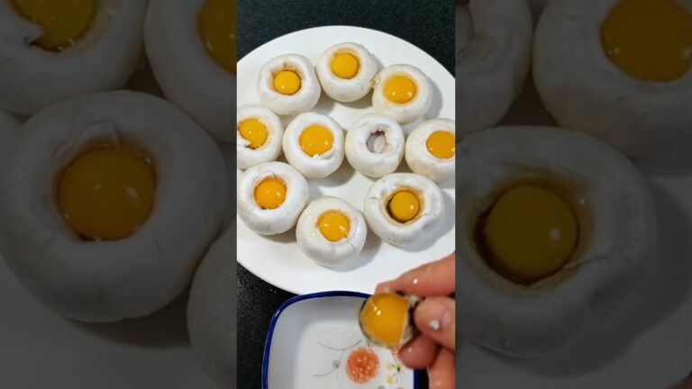 Easy Recipe For Steamed Mushroom Nests with Eggs Yolk | Learn To Make It Here! #easyrecipe #mushroom