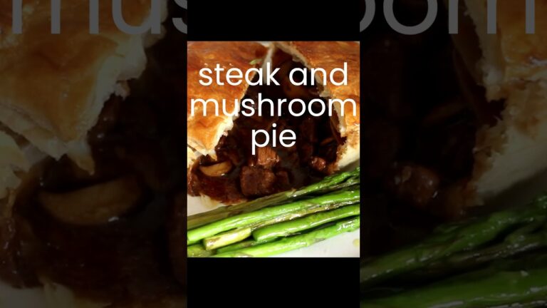 Air Fryer Steak and Mushroom Pie