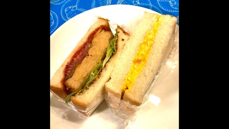 ヴィーガン卵もどきサンド＆テンペサンドイッチ Fake egg sandwich & Tempe sandwich फेक एग सैंडविच और टेम्पे सैंडविच