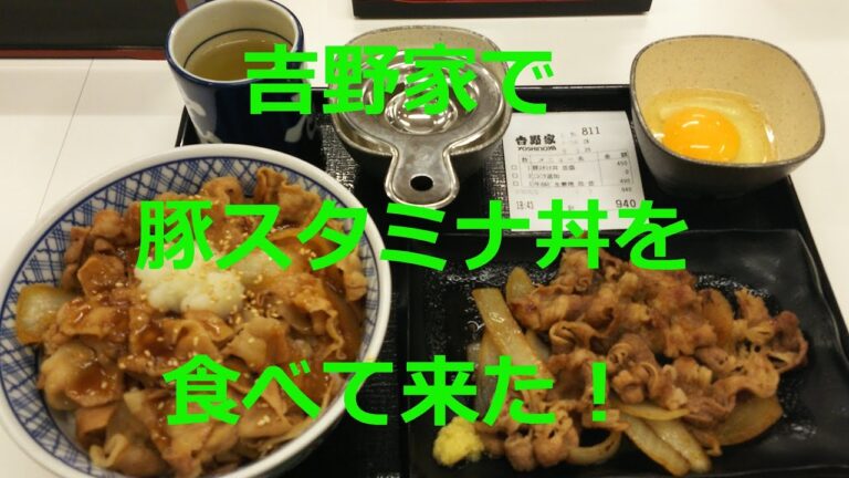 吉野家で豚スタミナ丼（と牛カルビ生姜焼き）を食べて来た！（第３２胃袋）