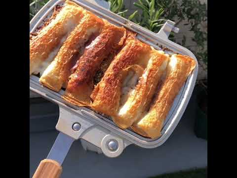 【レシピ動画】焼きチーズちくわの作り方｜スノーピーク ホットサンドクッカー 「トラメジーノ」※ショート版