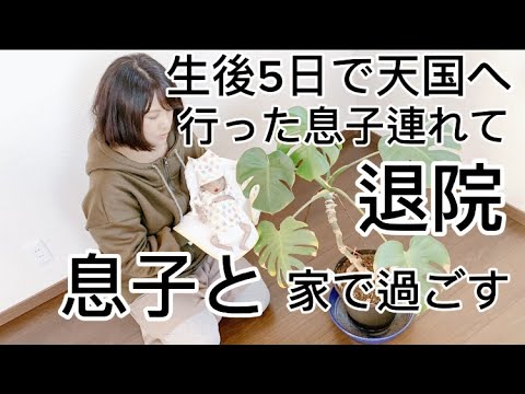 【閲覧はご自身の判断で】生後5日で天国へ行った息子と一緒に退院‼︎家の中を案内して一緒に過ごした‼︎#帝王切開#妊婦