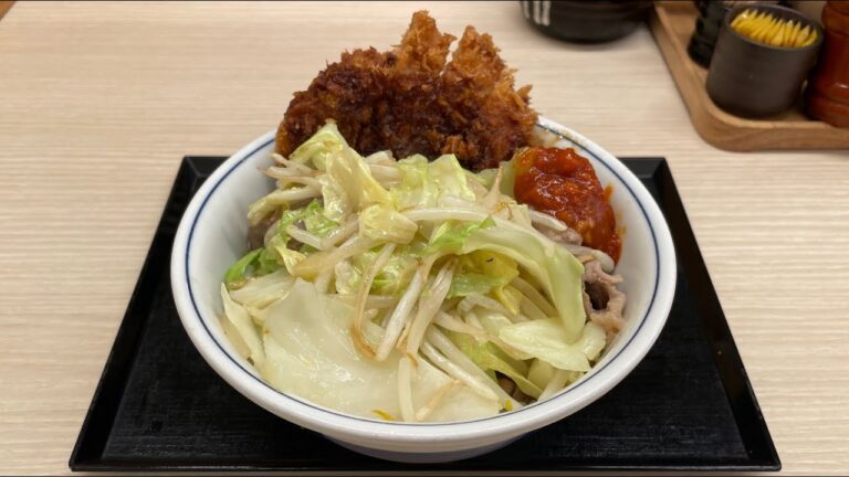 かつやの新メニュー「豚ハラミのスタミナ炒めとチキンソースカツ丼」がニンニク全開のパワー系でした