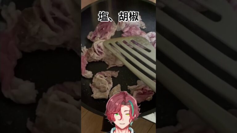 【実写】ネギ塩ダレ豚丼を作るだけ【 VTuber】 #cooking #food