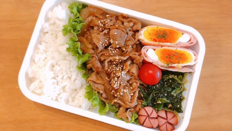 【お弁当作り】簡単おかず！豚バラのスタミナ焼肉弁当☆