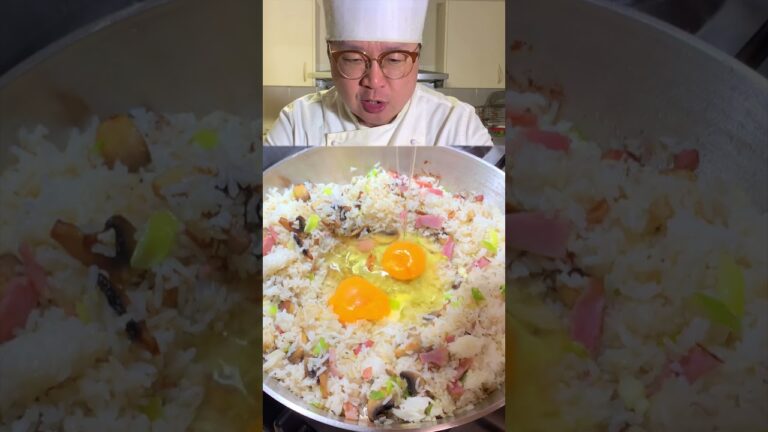 Ham, Spring Onion & Butter Mushroom Fried Rice