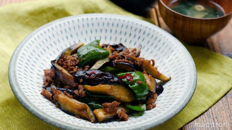 【なすとピーマンのオイスターソース炒め】パパッと炒めて完成。夏野菜のおかず！