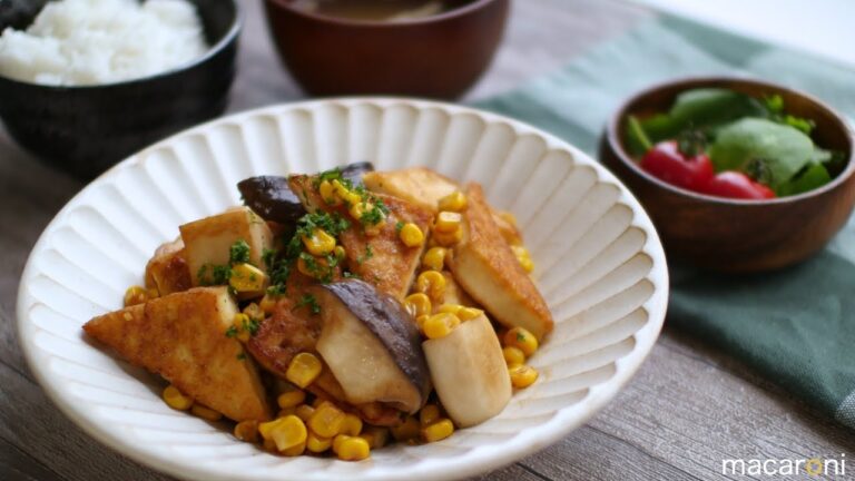 じんわり旨し！厚揚げと エリンギの コーン バター 醤油 のレシピ 作り方