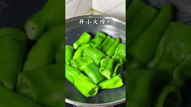 Tiger skin green pepper, this dish is delicious with rice