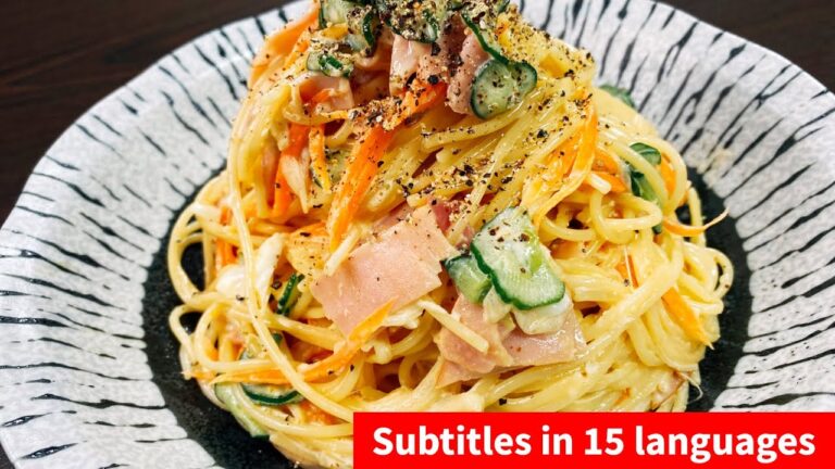 これだけは覚えてほしい！味見で無くなるほど超旨い『やみつきスパゲティサラダ』Pasta Salad 意面沙拉 파스타 샐러드 パスタ สลัดพาสต้า 먹방 モッパン スパサラ 大食い