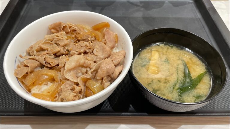 松屋でやわらかい赤身肉を使用した「豚めし（豚丼）」を食べてきました