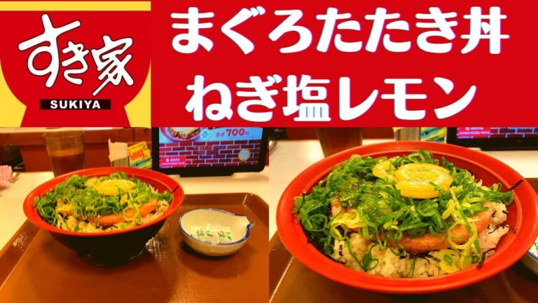 【世界一面白い食レポ】すき家 まぐろたたき丼ねぎ塩レモン【新発売/ダジャレを言ってくだじゃれ】