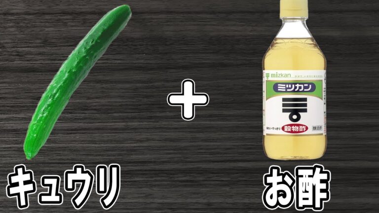 『キュウリの酢の物　簡単レシピ』我が家の作り方とコツを紹介！冷めても美味しい簡単おかずレシピ　冷蔵庫にあるもので節約料理/キュウリレシピ/作り置きレシピ【あさごはんチャンネル】