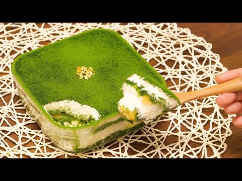 卵なし！オーブンなし！簡単で濃厚な抹茶ティラミスの作り方 │ How to make Matcha Tiramisu without Eggs and Oven