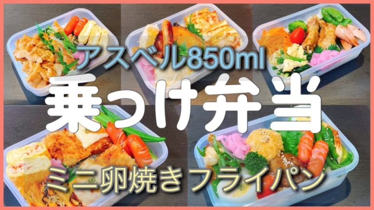 【のっけ弁当5日間】パール金属のミニ卵焼きフライパンで作る！！旦那弁当