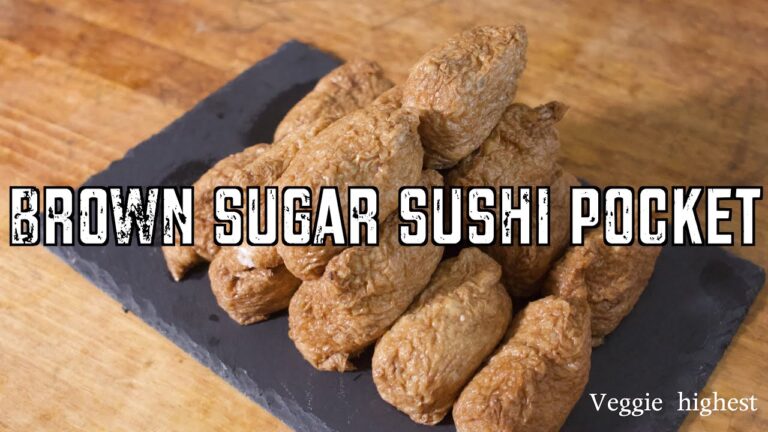 【黒糖】いなり寿司　How to make Brown sugar sushi poket