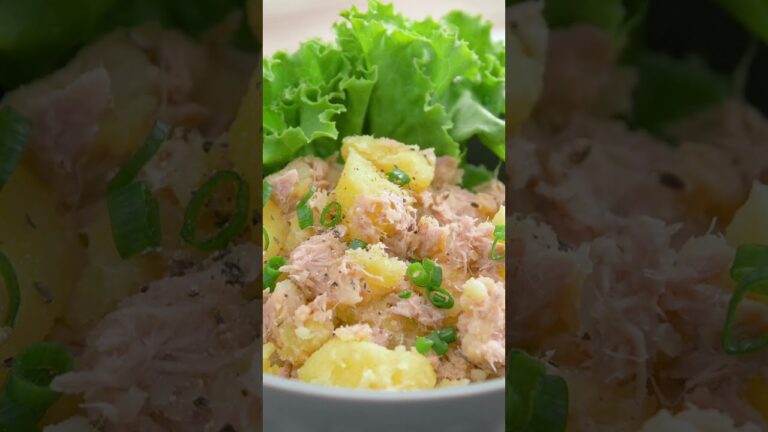 和風ツナマヨポテトサラダ | Japanese style tuna mayonnaise salad #ツナマヨポテサラ #和風ポテサラ #じゃがいも