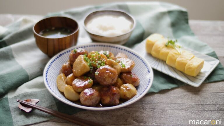 おいもころりん♪ 里芋と 豚こまの ゴロゴロ 照り焼き のレシピ 作り方