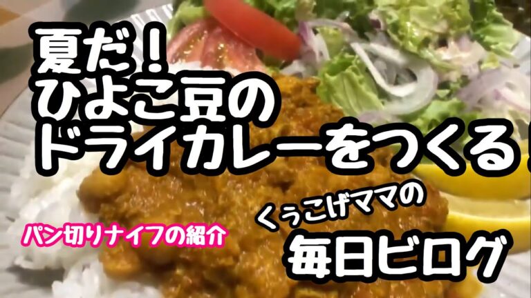 【日常Vlog】夏だ！ひよこ豆のドライカレーをつくる！