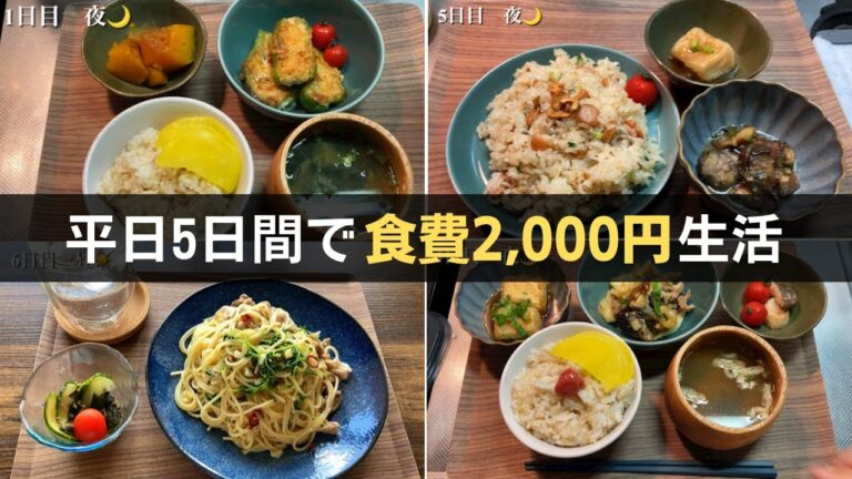 【食費節約術】新卒社会人男子｜一人暮らし｜平日5日間【食費月1万円】｜